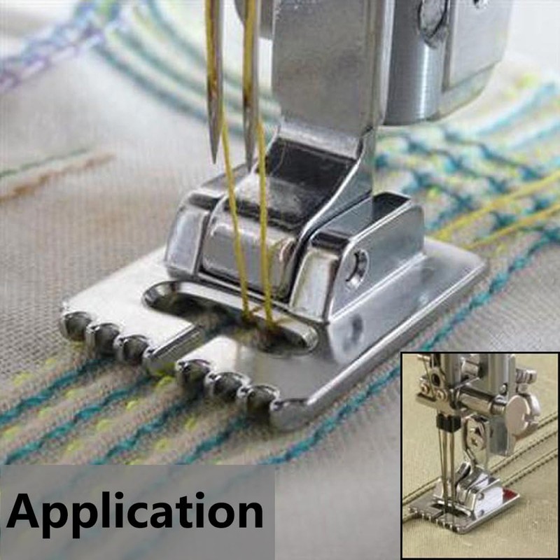 1 Pcs Universal 7 Flute Snap Sewing Machine Presser Foot