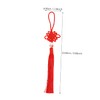 Ciieeo 5pcs Red Chinese Knot Tassel Pendant Car Hanging Decoration