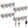 iDesign Self-Adhesive Key Rack with 4 Hooks - Key Holder
