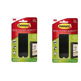 Command Picture Hanging Strips, Large, Black, 4-Pairs (17206BLK-ES) rrzJEt, 2 Pack