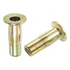 uxcell 1/4-20 Multi-Grip Rivet Nuts, 5pcs Pre-Bulbed Shank Flat Head
