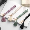 CHUQING Keyring Woman Macrame Handmade Bracelet Tassel Anyards for Keys,