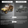 Authticar RC Crawler, 1:14 Scale Military Willys Jeep, Yellow