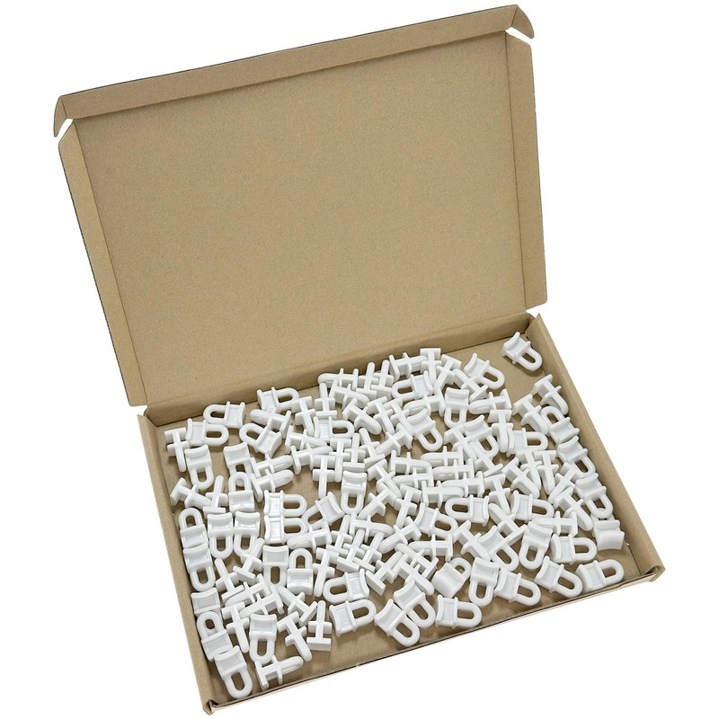 120 PCS Curtain Track Rollers Pulleys,Plastic Curtain Track Glider Hooks