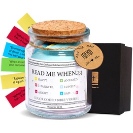 The Hope Jar Bible Verses,Read Me When Bible Verses Jar for Emotions and Feelings, for Mom,Daily Motivational Scripture Prayer Hope Jar,Christian Gifts for Women (Bible Jar of Emotions and Feelings)