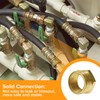 Lyeteung 3 pieces brass reducer G1/2 male thread to G3/8