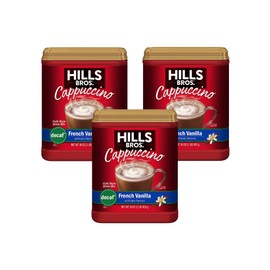 Hills Bros French Vanilla Cappuccino 16 Ounce (Pack of 3)