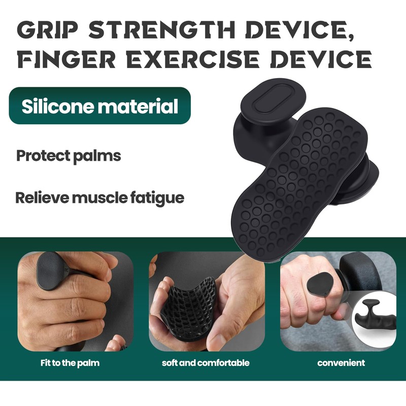 Anti Slip Workout Grips Ergonomic Rubber Gym Hand Protectors for