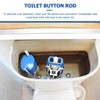 TOPBATHY Toilet Push Button Replacement Single Flush Toilet Switch Kit
