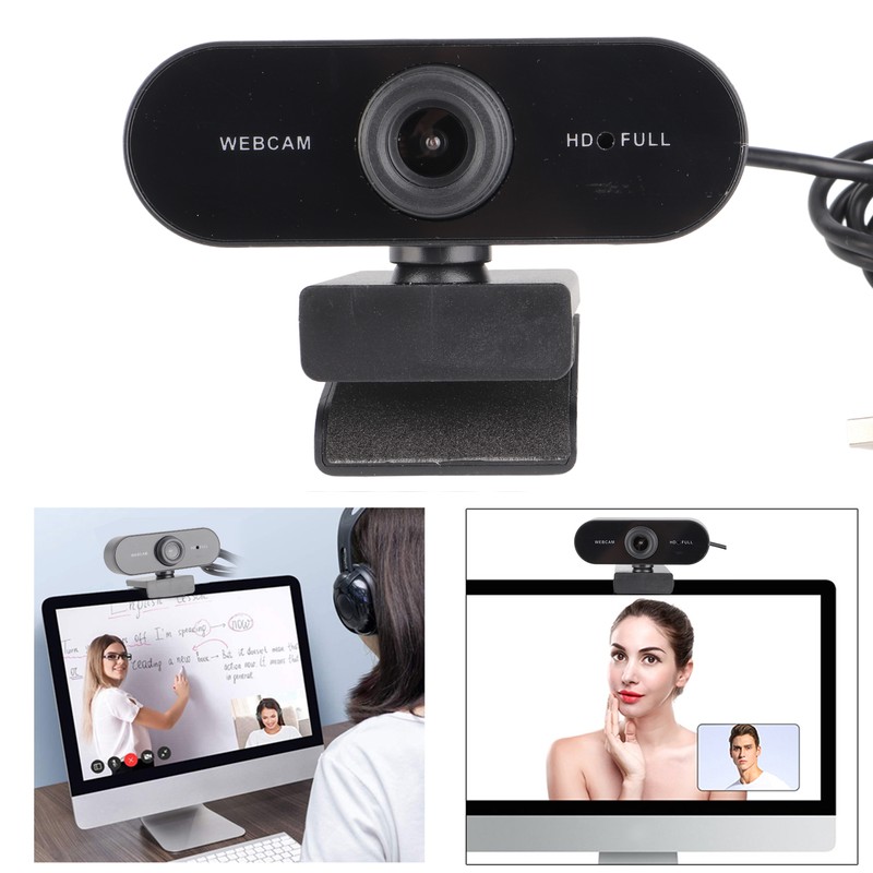 Webcam USB Camera Builtin Microphone Computer Accessory for Live Broadcast