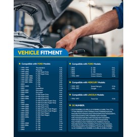 PHILTOP 130Amp Alternator Replacement for F-150 02-03 5.4L F-150 03 4.6L F-250 Super Duty 99-01 5.4L 6.8L F-350 Super Duty 99-01 5.4L 6.8L Excursion 00-01/04-05 5.4L 6.8L High Output Alternators 7764N