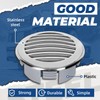 KUAFU 3'' Round Air Vent Cover Hood for Marine Boat