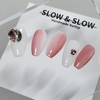 [Sl&Sl Nail Tip] Pink Beam Gradient Nail – Square /