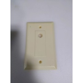 CABLE MAID INC. Off white Face plate off centered. WP-W(OFFSETCEN