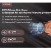 KIPOZI Professional NANO Ionic Hair Dryer Blow Dryer with Only