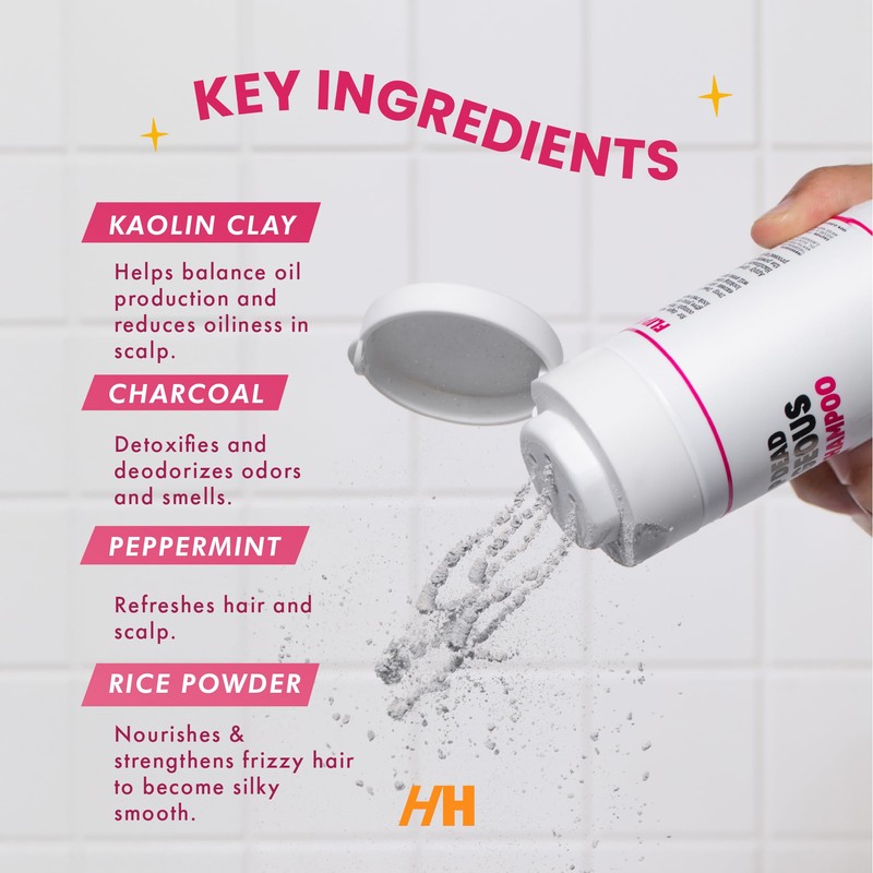 Handmade Heroes Dry Shampoo and Brush Kit, Non Aerosol Volumizing