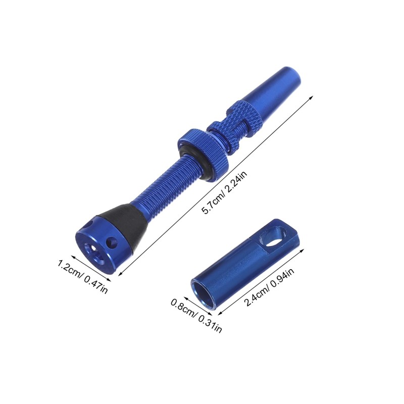 BESPORTBLE 4pcs Durable Aluminum Alloy Tubeless Valve Stem Kit with