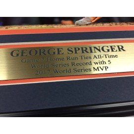 GEORGE SPRINGER 2017 WORLD SERIES GAME 7 HR HOUSTON ASTROS FRAMED PHOTO 8X10