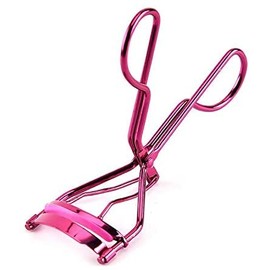 Exeton Eyelash Curler Applicators Non-Slip Ring Handle Professional Beauty Tools (Pink)