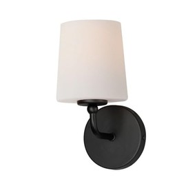 Maxim Lighting 12091SWBK Bristol - 1 Light Wall Sconce-10 Inches Tall and 5 Inches Wide, Finish Color: Black