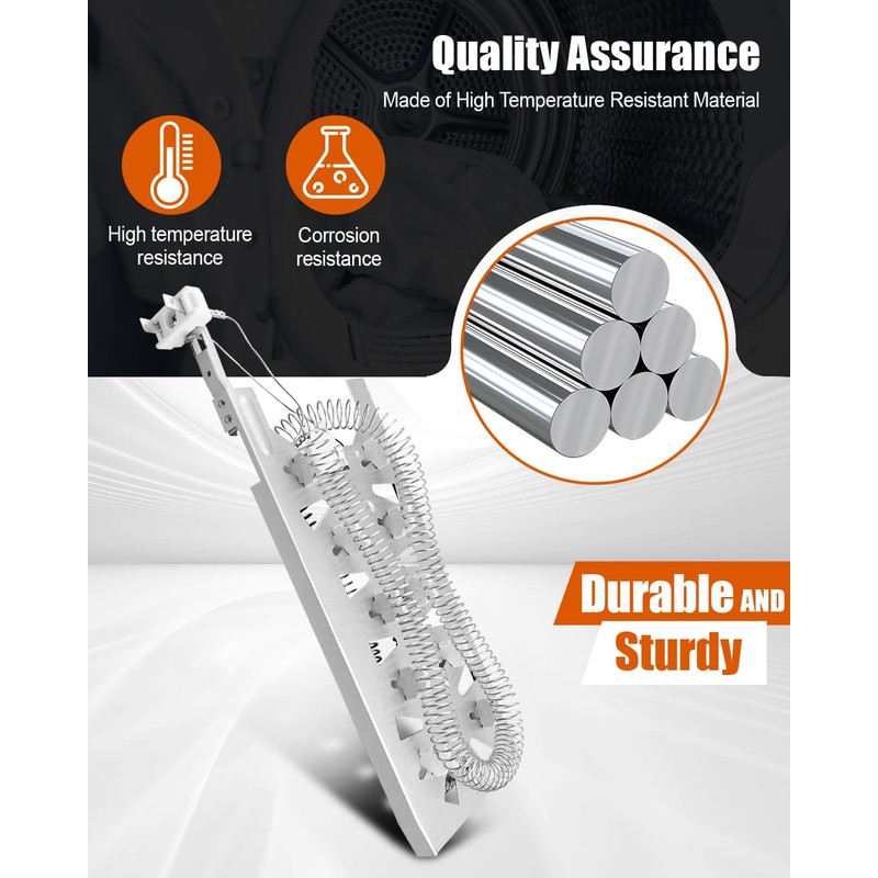 Dryer Heating Element Kit Fit for Whirlpool WED5100HC0 WED5100HC1 WED5100HW2