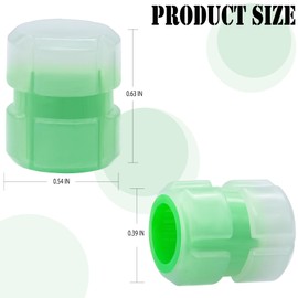 MEAJOO 4PCS Plastic Fluorescent Tire Valve Stem Caps, Luminous Car Wheel Valve Cover, Universal Stem Covers/Dust Caps for Cars, Trucks, Bikes, Motorcycles, Bicycles(Green)