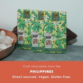 Theo & Philo Calamansi 65% Dark Chocolate 3 Pack - Filipino Chocolate - Bean-to-Bar, Direct Sourced, Made at Origin, Single Origin, Woman Owned, BIPOC Owned, Award Winning - Vegan - Bundle