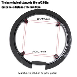 Lipeed Mountain Bike Crank Guard Crank Guard Bicycle Road Bike Chain Guard 42 Teeth 44 Teeth Universal with 4 Screws