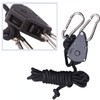 6 Pairs 1/8 inch Adjustable Heavy Duty Rope Hanger for