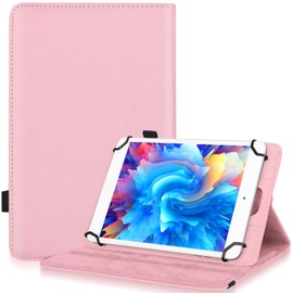 UrbanX 9.6-10.1 inch Universal Tablet Case, PU Leather Imitation Stand Folio Universal Protective Cover for MatePad T 10s, with Elastic Adjustable Band and Pencil Holder