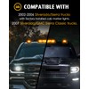 Partsam 3PCS 30LED Cab Marker Roof Running Lights Assembly Compatible
