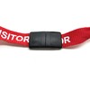 PCL Media ltd® Visitor Lanyards Red Metal Lobster Clip (Pack