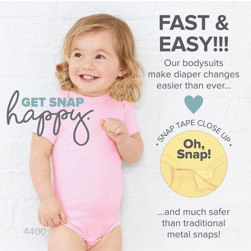 RABBIT SKINS Baby Bodysuit Girl & Boy | Newborn 0-3