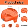 XIJIANG 2PCS String Trimmer Spool Cap Compatible with Black &