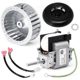 Criditpid 318984-753 HC21ZE117 Draft Inducer Motor with LA11AA005 Blower Wheel Kit for Carrier Furnace, HC21ZE114A 318984753 Furnace Draft Inducer Motor for Carrier, Bryant, Payne and Jakel.