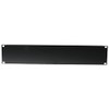 19" front panel,U-shaped,steel,black 2U