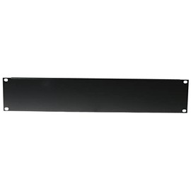 19" front panel,U-shaped,steel,black 2U