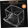 WOONEKY 2pcs Cotton Bud Ball Holder Acrylic Box Sealing Lid