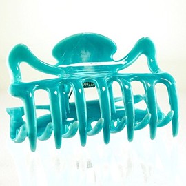 1Stk Haarkralle groÃ 9cm in flussblau - Made in Germany - WeLoveBeads