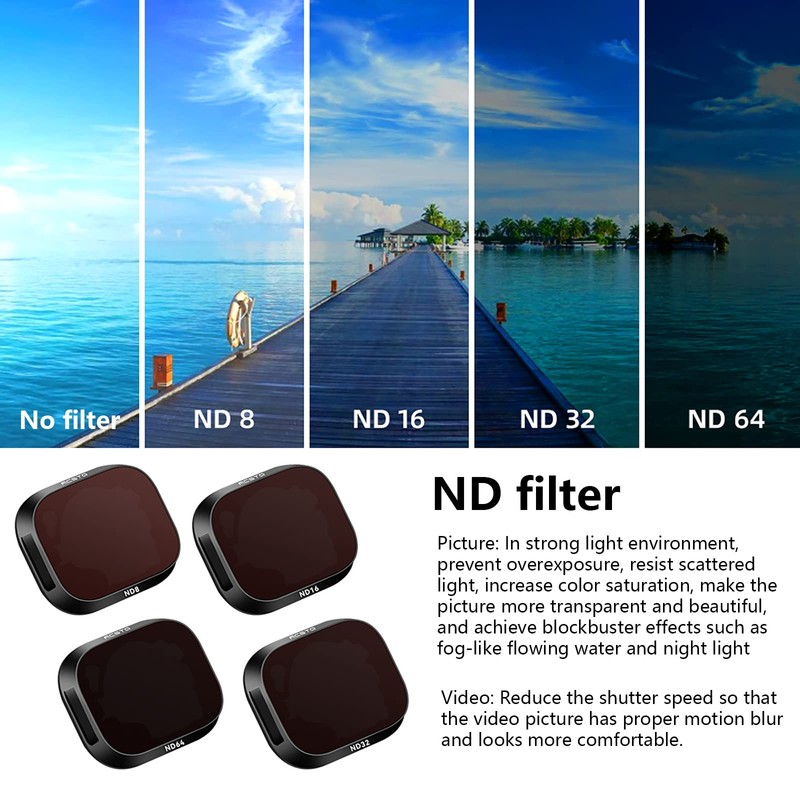 WANGCL Mini 3Pro Filter Camera Lenses 6 Piece Filter Sets