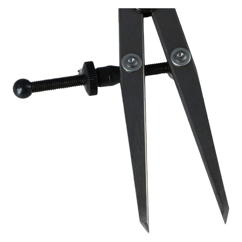 6 Inch Adjustable Lockable Steel Divider Wing Leather Compass Professional