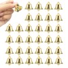 60PCS 26mm/1inch Gold Bells Mini Liberty Bells for Crafts Favor