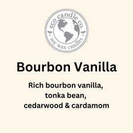 Eco Candle Co. Eco Beans Wax Melts 2-Pack, Bourbon Vanilla, 3.5 oz. - Scents of Bourbon, Vanilla, Tonka Bean, Cedarwood, & Cardamom - 100% Soy Wax Fragrance & Essential Oil Blends, Midwest Soybeans