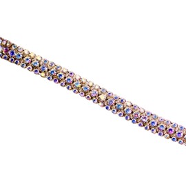 1 Yard Crystal Rhinestone Chain Trim Claw Rhinestone Chain AB Whute Rhinestones for Clothes Sewing Crafting