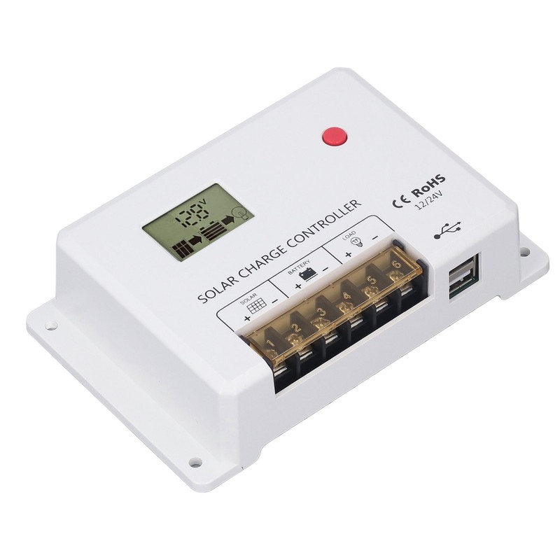 PWM Solar Charge Controller Regulator LCD Display for Lithium Sealed