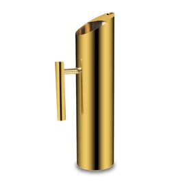 Stainless Steel Water Pithed 70oz Coffee Milk Carafe Frothing Cup Pitcher Jug with Handle Gold Copper Beverage Plated Modern Drink Carafe for Home Restaurant bar by MUGLIO