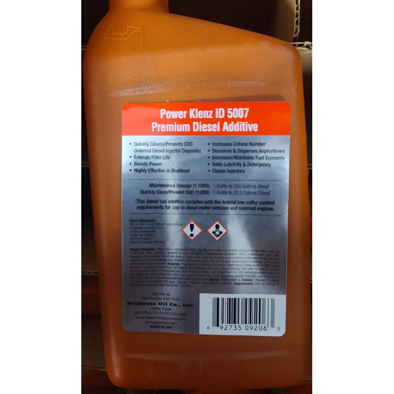 Primrose 1 Quart PRIMROSE Power Klenz ID 5007 Premium Select