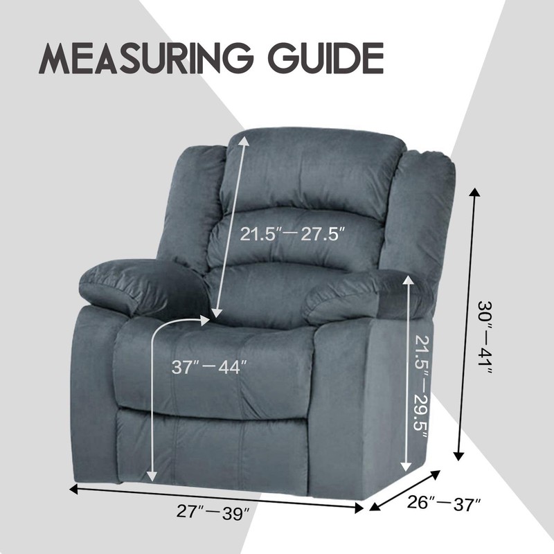 ULTICOR 4-Piece, 1 Seat Recliner Cover, Velvet Stretch Reclining Chair