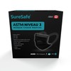 SureSafe 100 PCS ASTM Level-3 Masks Disposable, Black face mask,