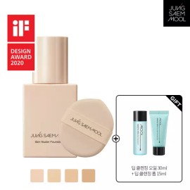 Jung Saem Mool 정샘물 스킨 누더 파운데이션(+ 물크림 8ml + 스킨누더쿠션 퍼프 2P) Jung Saem Mool Skin Nuder Foundation (+ Water Cream 8ml + Skin Nuder Cushion Puff 2P)